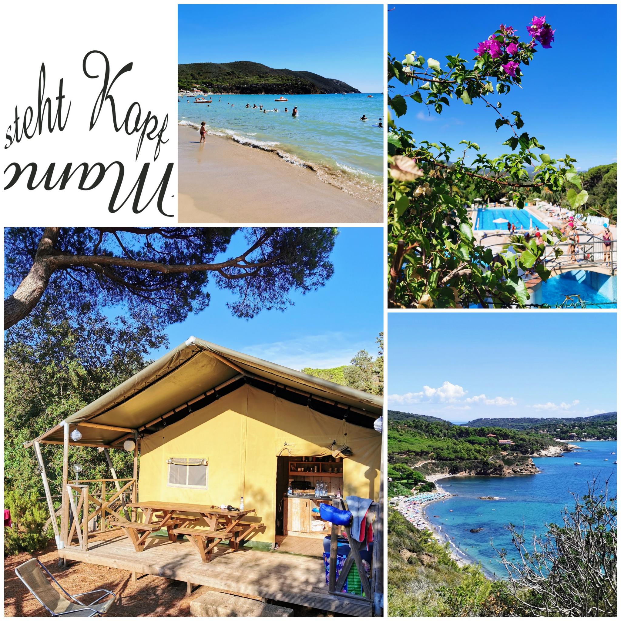 Wenn Fünf eine Reise tun: Lasst uns (ehrlich) über glamping und Safari-Zelte sprechen! – Angekommen auf der wunderschönen Insel Elba